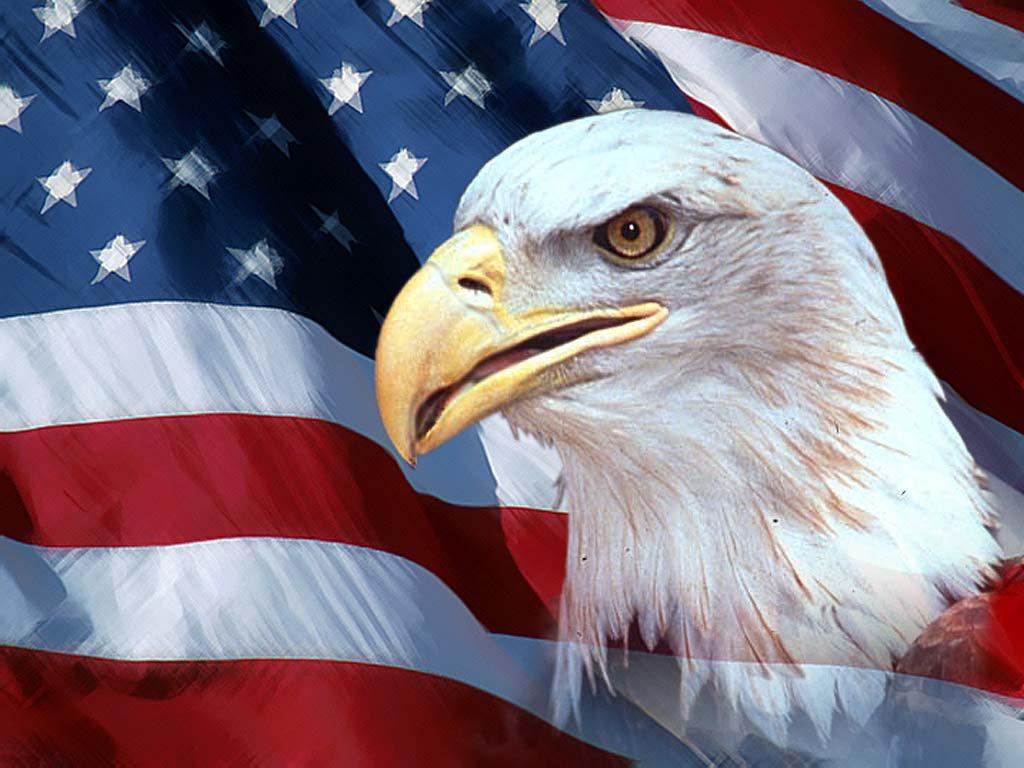 free clip art american flag and eagle - photo #48